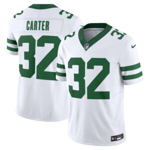 Michael Carter New York Jets Nike Vapor F.U.S.E. Limited Jersey - Legacy White