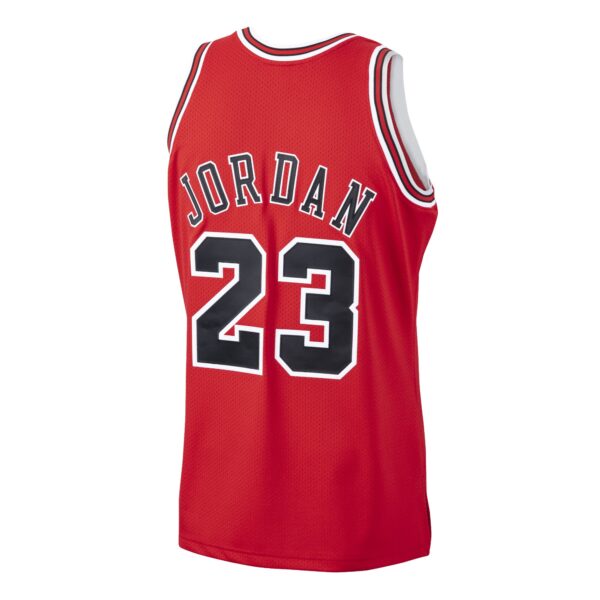 Michael Jordan Chicago Bulls Mitchell & Ness 1997/98 Hardwood Classics Authentic Jersey - Scarlet - Image 4