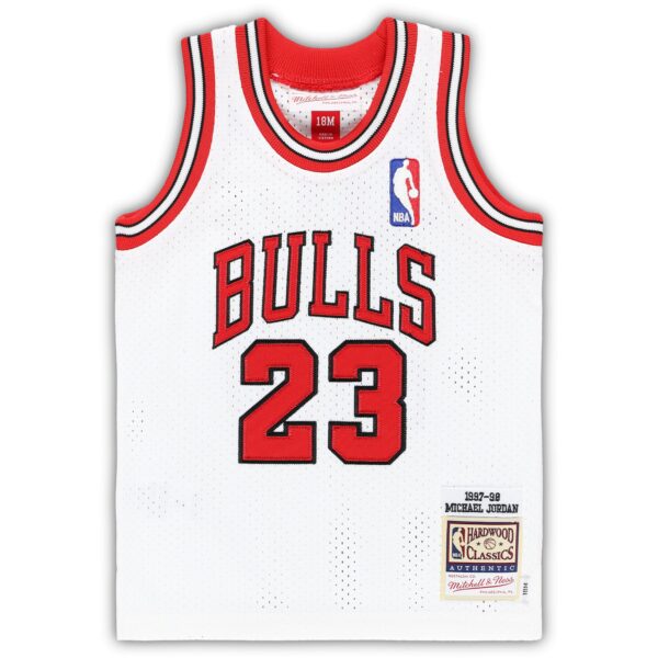 Michael Jordan Chicago Bulls Mitchell & Ness Infant 1997/98 Hardwood Classics Authentic Jersey - White - Image 3
