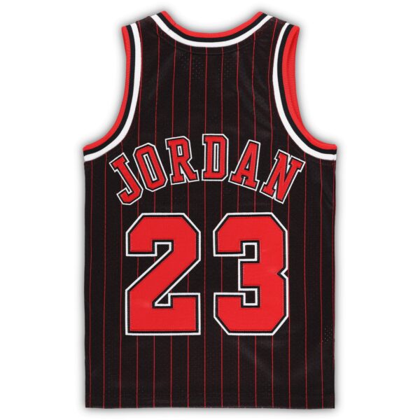 Michael Jordan Chicago Bulls Mitchell & Ness Preschool 1996/97 Hardwood Classics Authentic Jersey - Black - Image 4