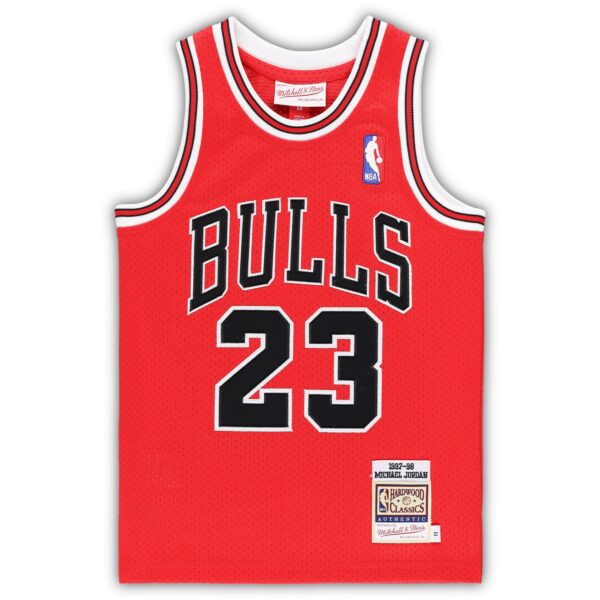 Michael Jordan Chicago Bulls Mitchell & Ness Preschool 1997/98 Hardwood Classics Authentic Jersey - Red - Image 3