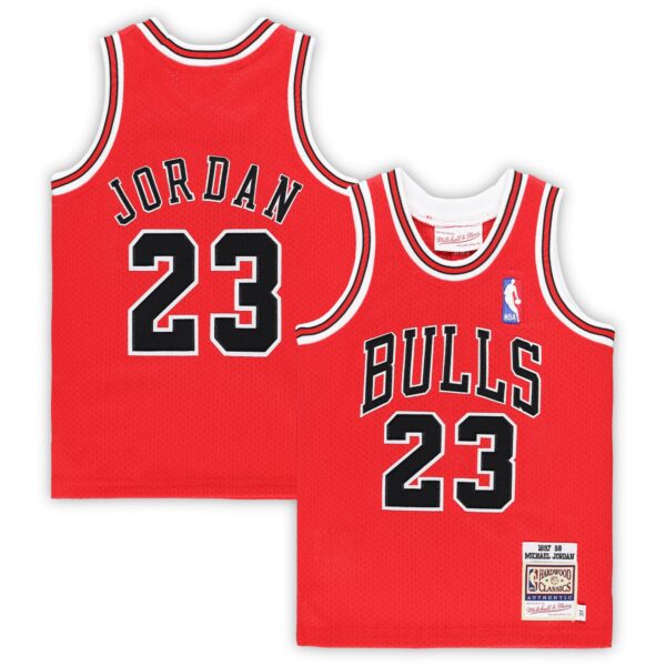 Michael Jordan Chicago Bulls Mitchell & Ness Toddler 1997/98 Hardwood Classics Authentic Jersey - Red - Image 2