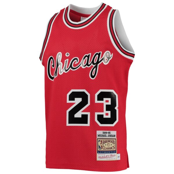 Michael Jordan Chicago Bulls Mitchell & Ness Youth 1984/85 Hardwood Classics Authentic Jersey - Red - Image 3