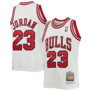 Michael Jordan Chicago Bulls Mitchell & Ness Youth 1997/98 Hardwood Classics Authentic Jersey - White