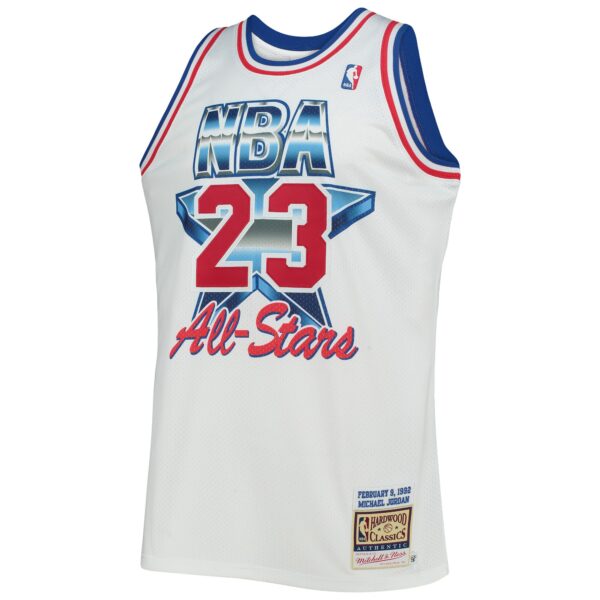 Michael Jordan Eastern Conference Mitchell & Ness Hardwood Classics 1992 NBA All-Star Game Authentic Jersey - White - Image 3