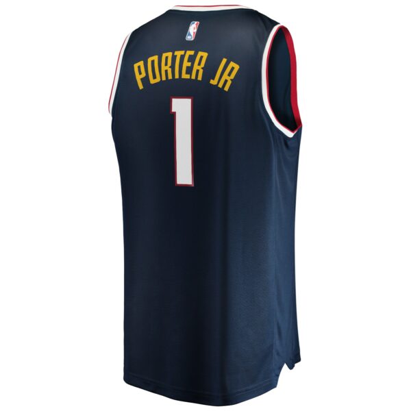 Michael Porter Jr. Denver Nuggets Fanatics 2020/21 Fast Break Replica Jersey - Icon Edition - Navy - Image 4
