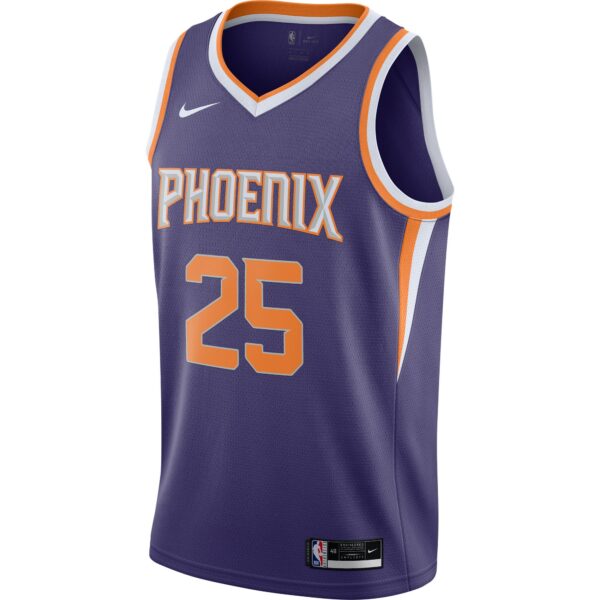 Mikal Bridges Phoenix Suns Nike 2020/21 Swingman Player Jersey - Icon Edition - Purple - Image 3