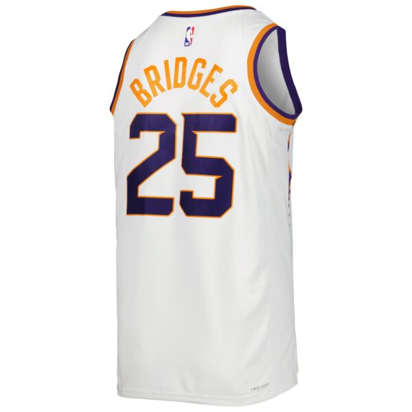 Mikal Bridges Phoenix Suns Nike Unisex Swingman Jersey - Association Edition - White - Image 4