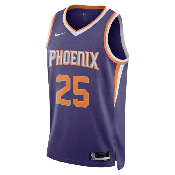 Mikal Bridges Phoenix Suns Nike Unisex Swingman Jersey - Icon Edition - Purple - Image 3