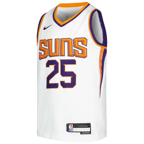 Mikal Bridges Phoenix Suns Nike Youth Swingman Jersey -Association Edition - White - Image 3