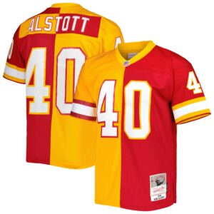 Mike Alstott Tampa Bay Buccaneers Mitchell & Ness 1996 Split Legacy Replica Jersey - Orange-Red