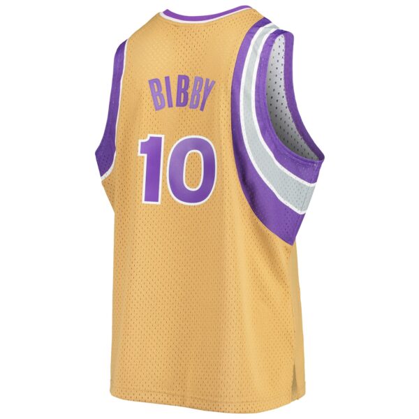 Mike Bibby Sacramento Kings Mitchell & Ness 2005/06 Hardwood Classics Swingman Jersey - Gold - Image 4