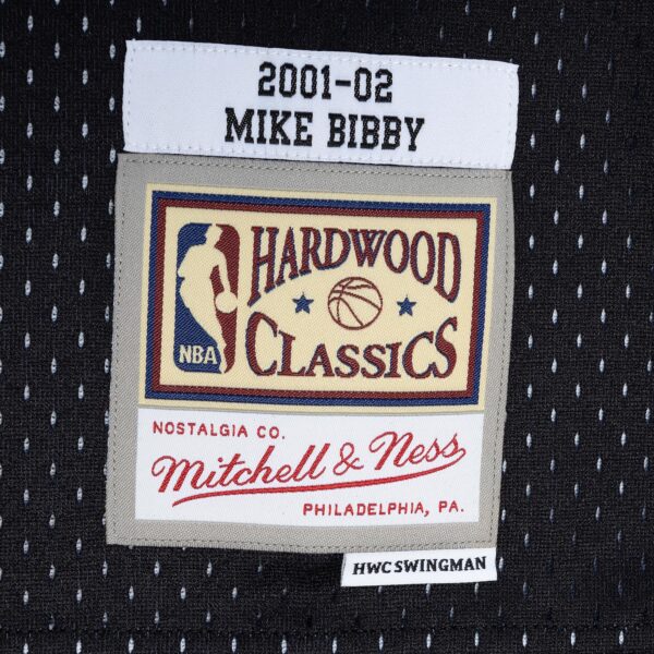 Mike Bibby Sacramento Kings Mitchell & Ness Hardwood Classics 2001/02 Split Swingman Jersey - Purple/Black - Image 5