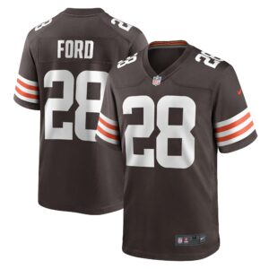 Mike Ford Cleveland Browns Nike Team Game Jersey -  Brown