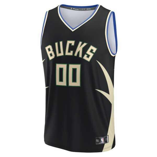 Milwaukee Bucks Fanatics Custom Fast Break Jersey - Statement Edition - Black - Image 3