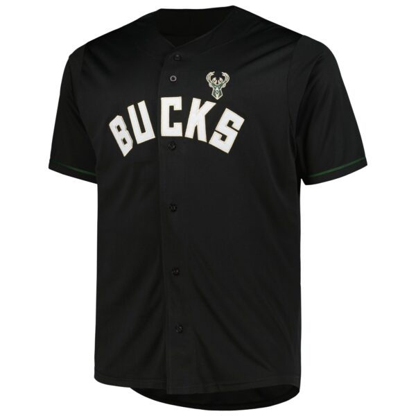 Milwaukee Bucks Profile Big & Tall Pop Jersey - Black - Image 3