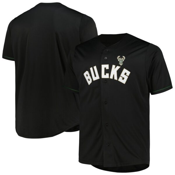 Milwaukee Bucks Profile Big & Tall Pop Jersey - Black - Image 2