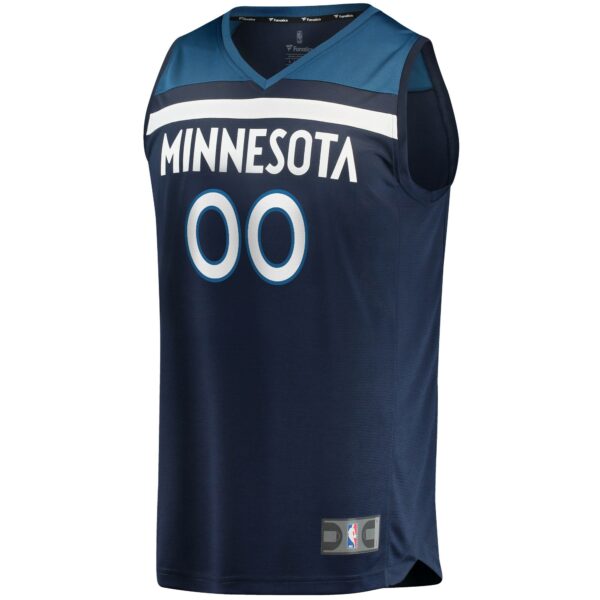 Minnesota Timberwolves Fanatics Fast Break Custom Replica Jersey Navy - Icon Edition - Image 3