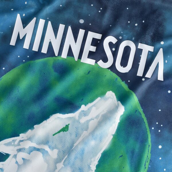 Minnesota Timberwolves NBA & KidSuper Studios by Fanatics Unisex Hometown Jersey - Blue - Image 7