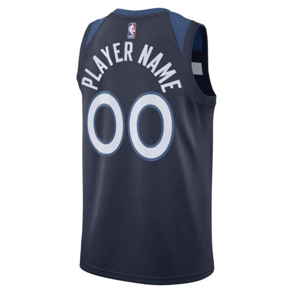 Minnesota Timberwolves Nike Swingman Custom Jersey Navy - Icon Edition - Image 4