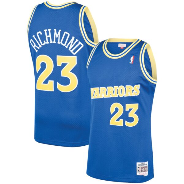 Mitch Richmond Golden State Warriors Mitchell & Ness 1990/91 Hardwood Classics Swingman Jersey - Royal - Image 2