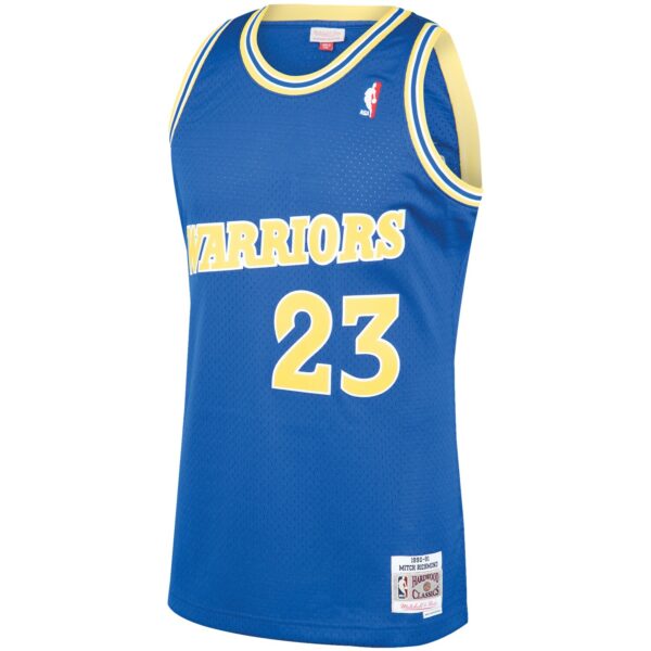 Mitch Richmond Golden State Warriors Mitchell & Ness 1990/91 Hardwood Classics Swingman Jersey - Royal - Image 3