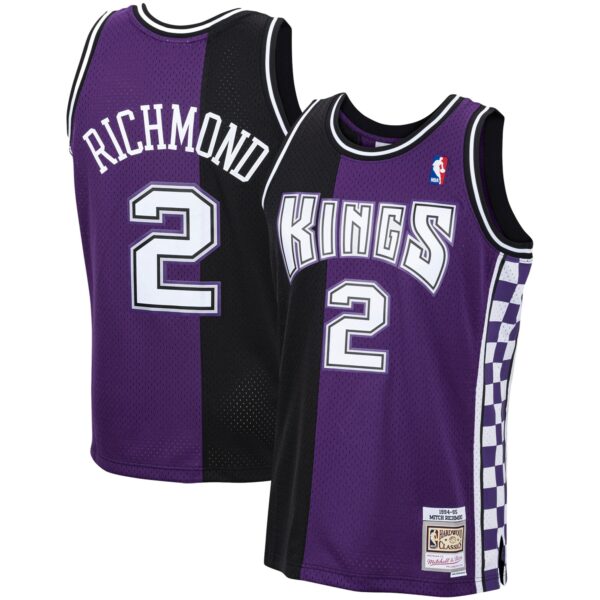 Mitch Richmond Sacramento Kings Mitchell & Ness 1994/95 Hardwood Classics Swingman Jersey - Purple - Image 2