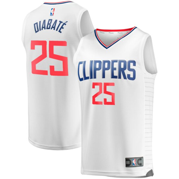Moussa Diabaté LA Clippers Fanatics Fast Break Player Jersey - Association Edition - White - Image 2