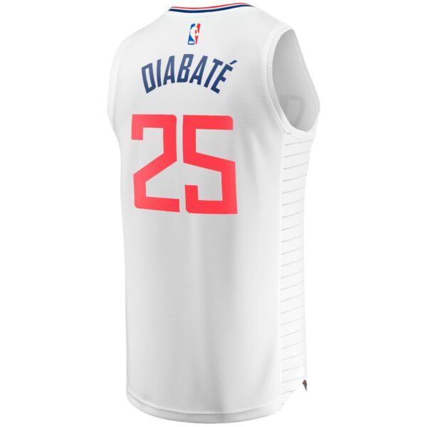 Moussa Diabaté LA Clippers Fanatics Fast Break Player Jersey - Association Edition - White - Image 4