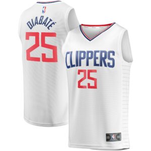 Moussa Diabaté LA Clippers Fanatics Youth Fast Break Player Jersey - Association Edition - White