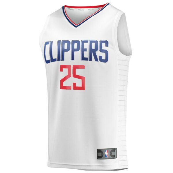 Moussa Diabaté LA Clippers Fanatics Youth Fast Break Player Jersey - Association Edition - White - Image 3