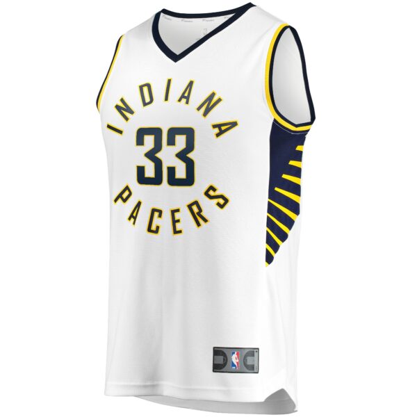 Myles Turner Indiana Pacers Fanatics Fast Break Replica Player Jersey - White - Association Edition - Image 3