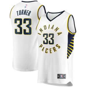 Myles Turner Indiana Pacers Fanatics Fast Break Replica Player Jersey - White - Association Edition