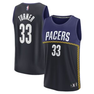 Myles Turner Indiana Pacers Fanatics Fastbreak Jersey - City Edition - Blue