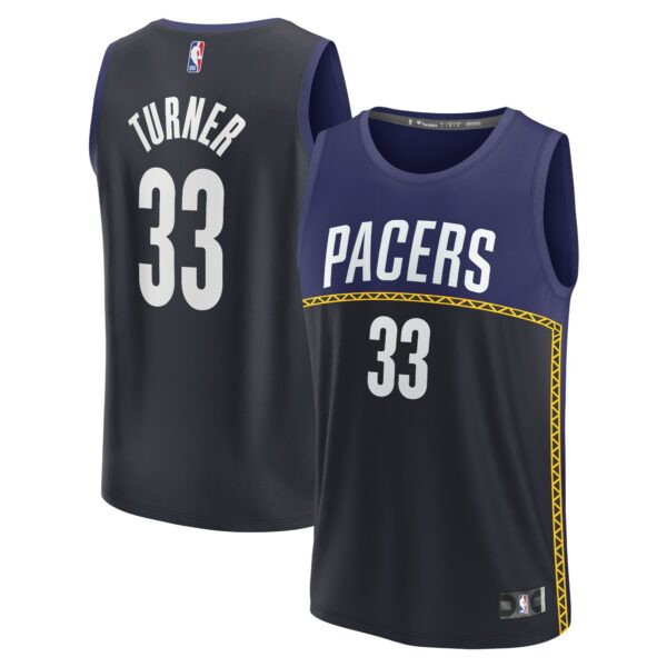 Myles Turner Indiana Pacers Fanatics Fastbreak Jersey - City Edition - Blue