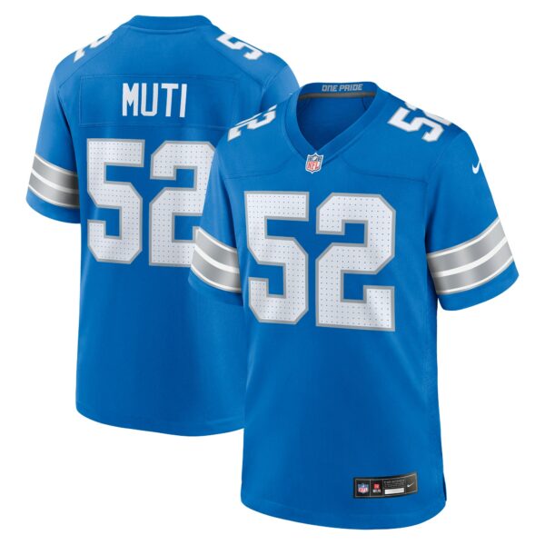 Netane Muti Detroit Lions Nike Game Jersey -  Blue