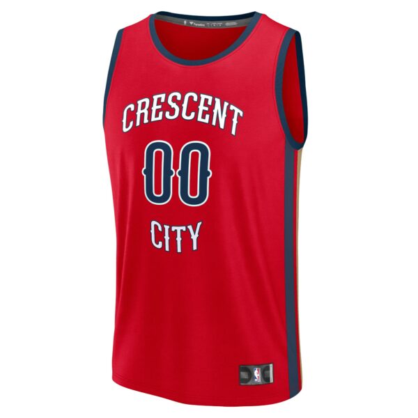 New Orleans Pelicans Fanatics Custom Fast Break Jersey - Red - Statement Edition - Image 3