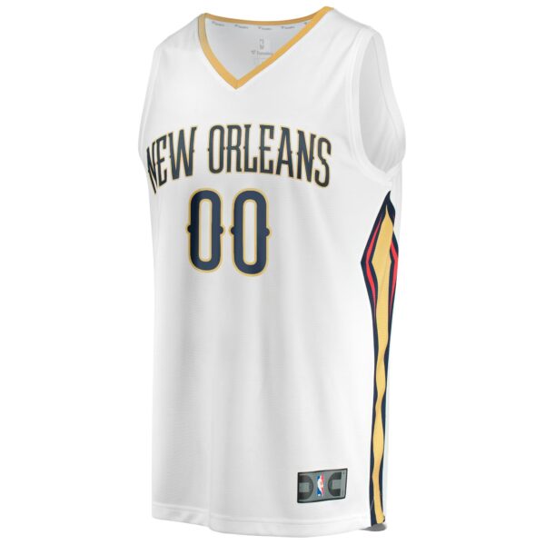 New Orleans Pelicans Fanatics Youth Fast Break Replica Custom Jersey - Association Edition - White - Image 3