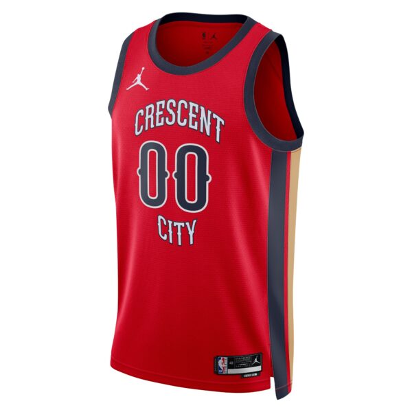 New Orleans Pelicans Jordan Brand Unisex Swingman Custom Jersey - Red - Statement Edition - Image 3