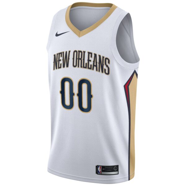 New Orleans Pelicans Nike 2020/21 Swingman Custom Jersey - Association Edition - White - Image 3