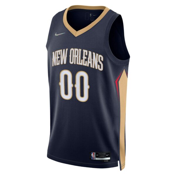 New Orleans Pelicans Nike 2021/22 Diamond Swingman Custom Jersey - Icon Edition - Navy - Image 3