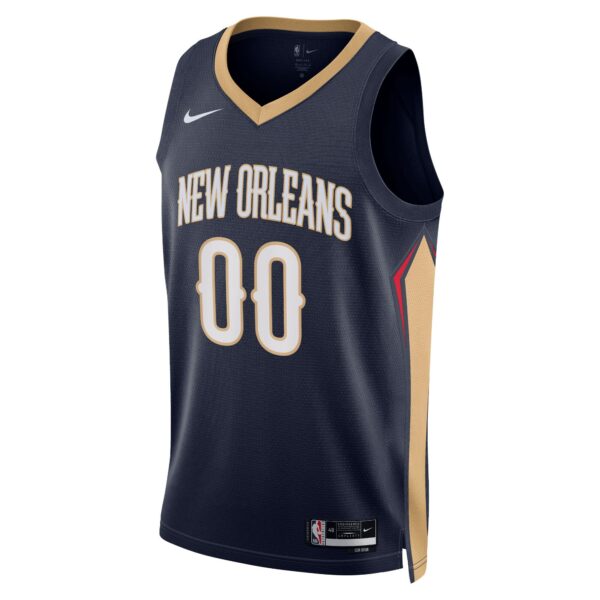 New Orleans Pelicans Nike Unisex 2022/23 Swingman Custom Jersey Navy - Icon Edition - Image 3