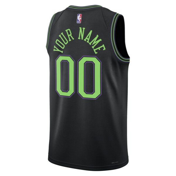 New Orleans Pelicans Nike Unisex 2023/24 Custom Swingman Jersey - Black - City Edition - Image 4