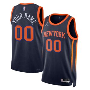 New York Knicks Jordan Brand Unisex 2022/23 Swingman Custom Jersey - Statement Edition - Navy
