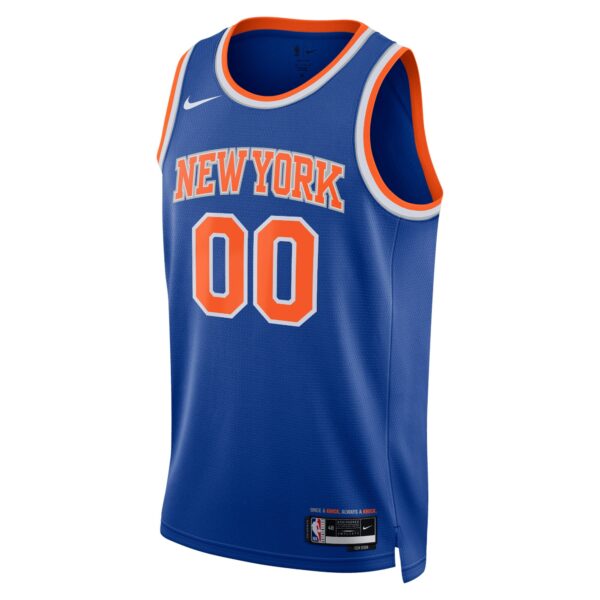 New York Knicks Nike Unisex Swingman Custom Jersey Blue - Icon Edition - Image 3