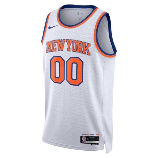New York Knicks Nike Unisex Swingman Custom Jersey White - Association Edition - Image 3