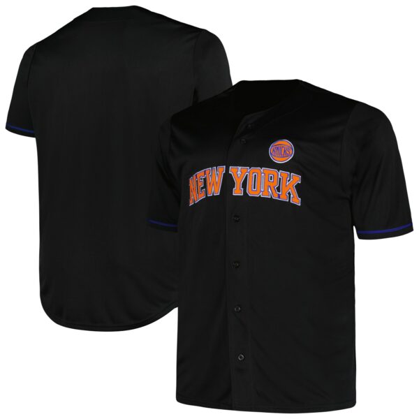 New York Knicks Profile Big & Tall Pop Jersey - Black - Image 2