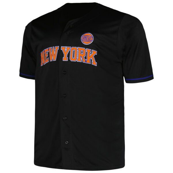 New York Knicks Profile Big & Tall Pop Jersey - Black - Image 3