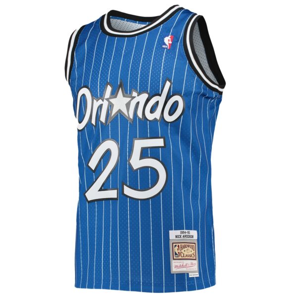 Nick Anderson Orlando Magic Mitchell & Ness 1994/95 Hardwood Classics Swingman Jersey - Blue - Image 3