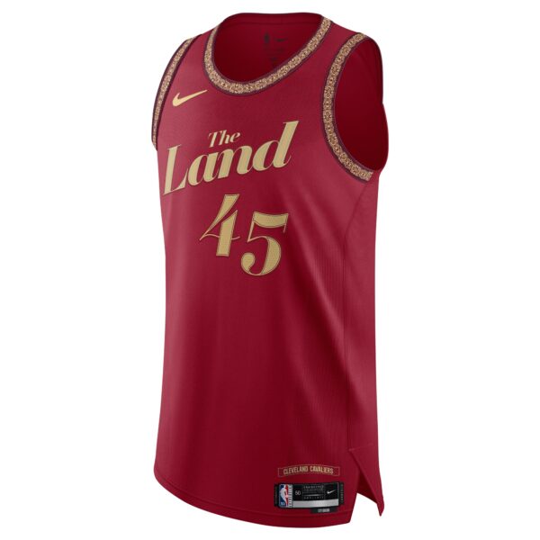 Nike Donovan Mitchell Cleveland Cavaliers  Authentic Jersey - City Edition - Wine - Image 3